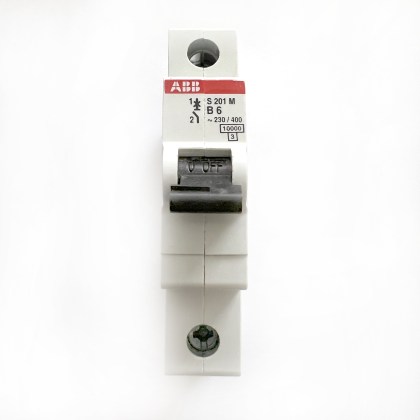 ABB S201M B6 6A 6 Amp MCB Circuit Breaker Type B